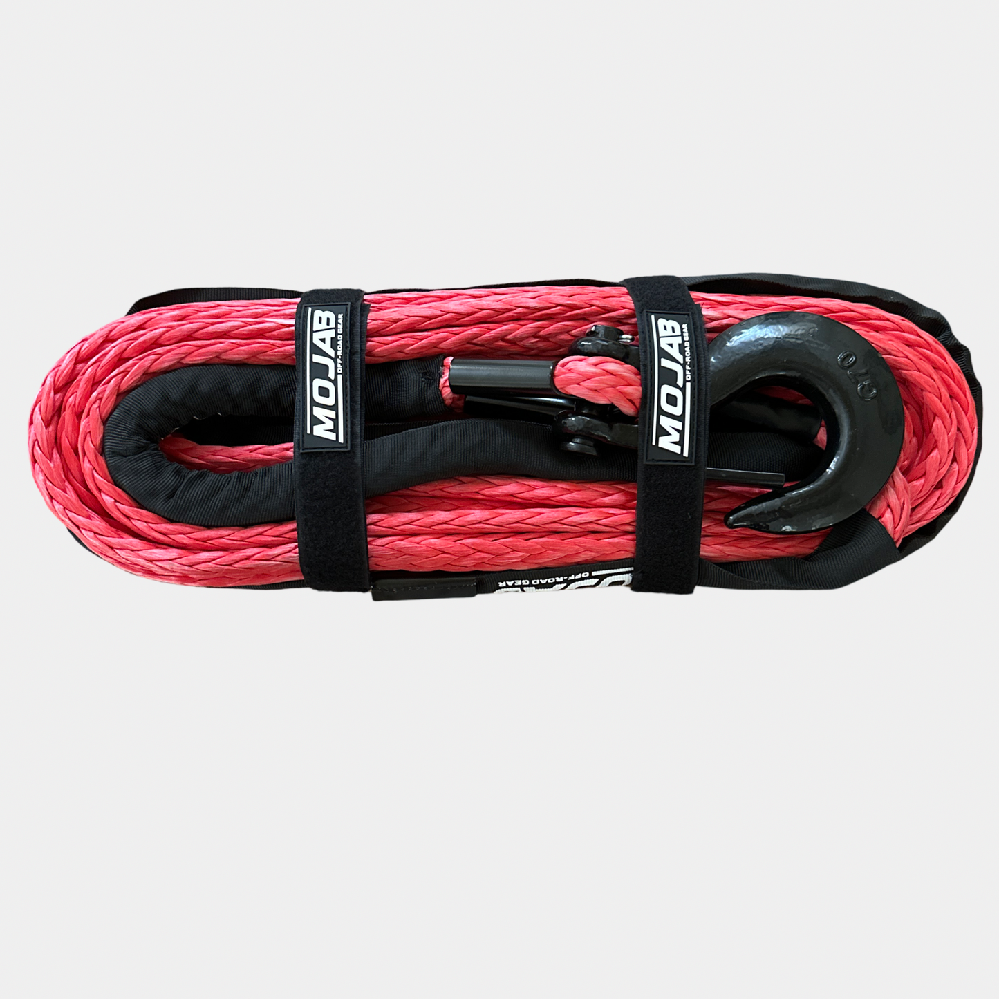 1/2'' x 78' Synthetic Winch Rope with Removable forged winch hook