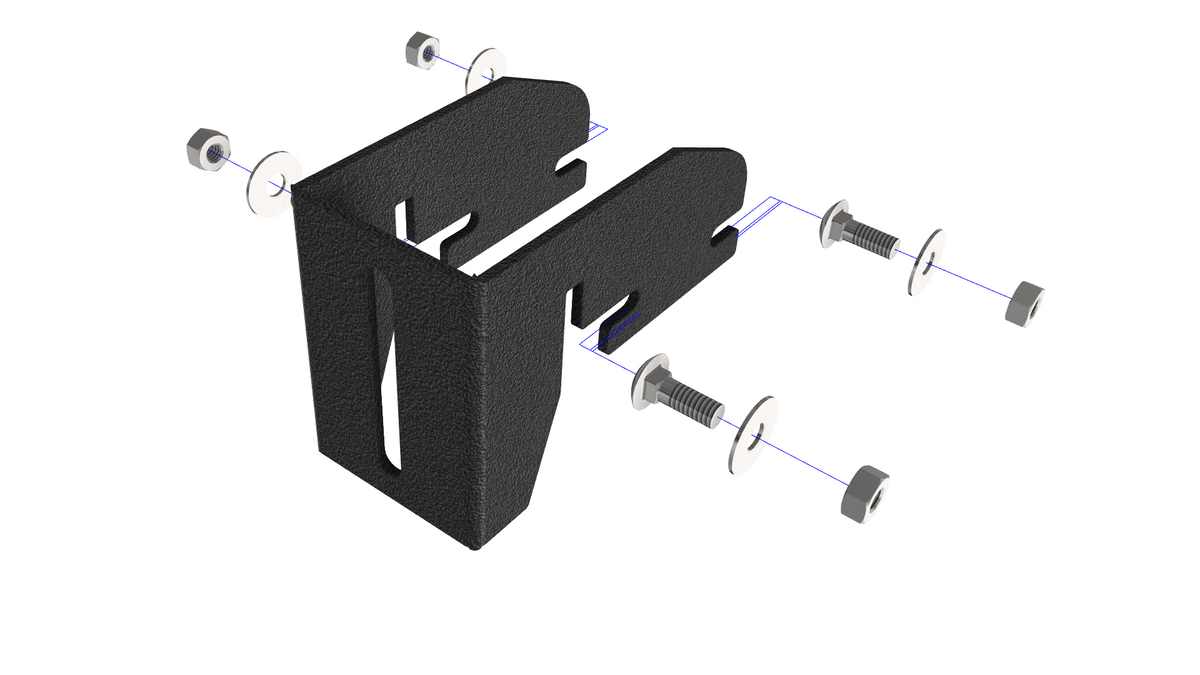 Prinsu Low Profile Awning Mount Brackets view 4