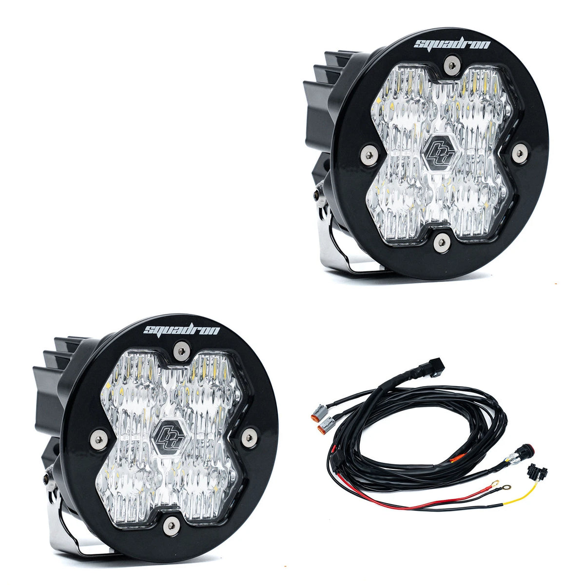 Baja Designs Squadron-R 2.0 Sport Black LED Auxiliary Light Pod Pair