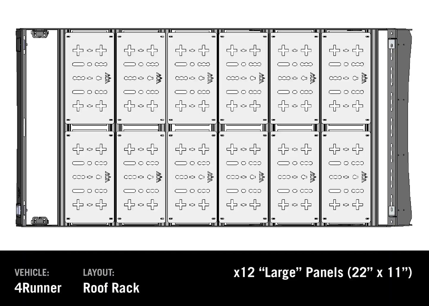 DRIFTR Toyota 5th Gen 4Runner Roof Rack (2010-2024)