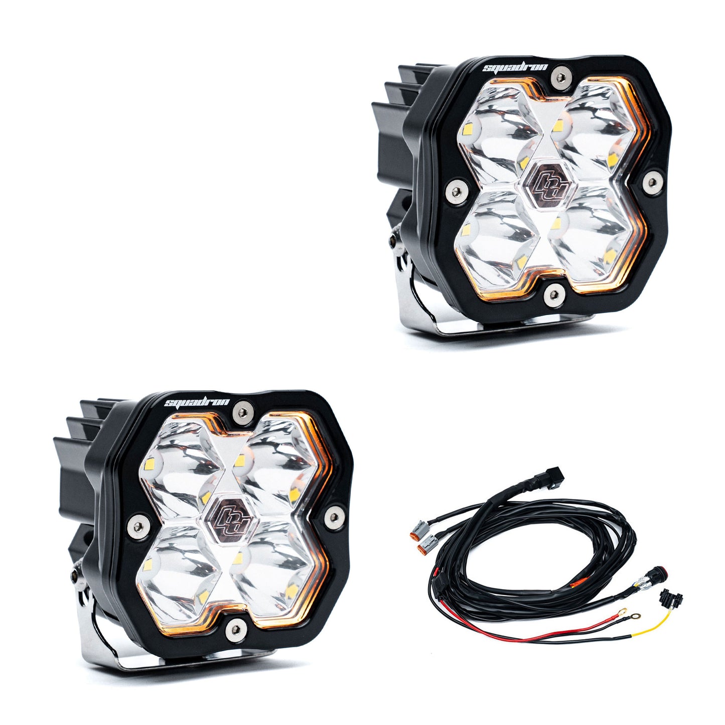 Squadron 2.0 Sport Black LED Auxiliary Light Pod Pair - Universal