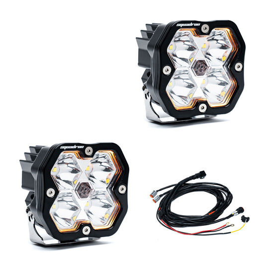 Squadron 2.0 Sport Black LED Auxiliary Light Pod Pair - Universal