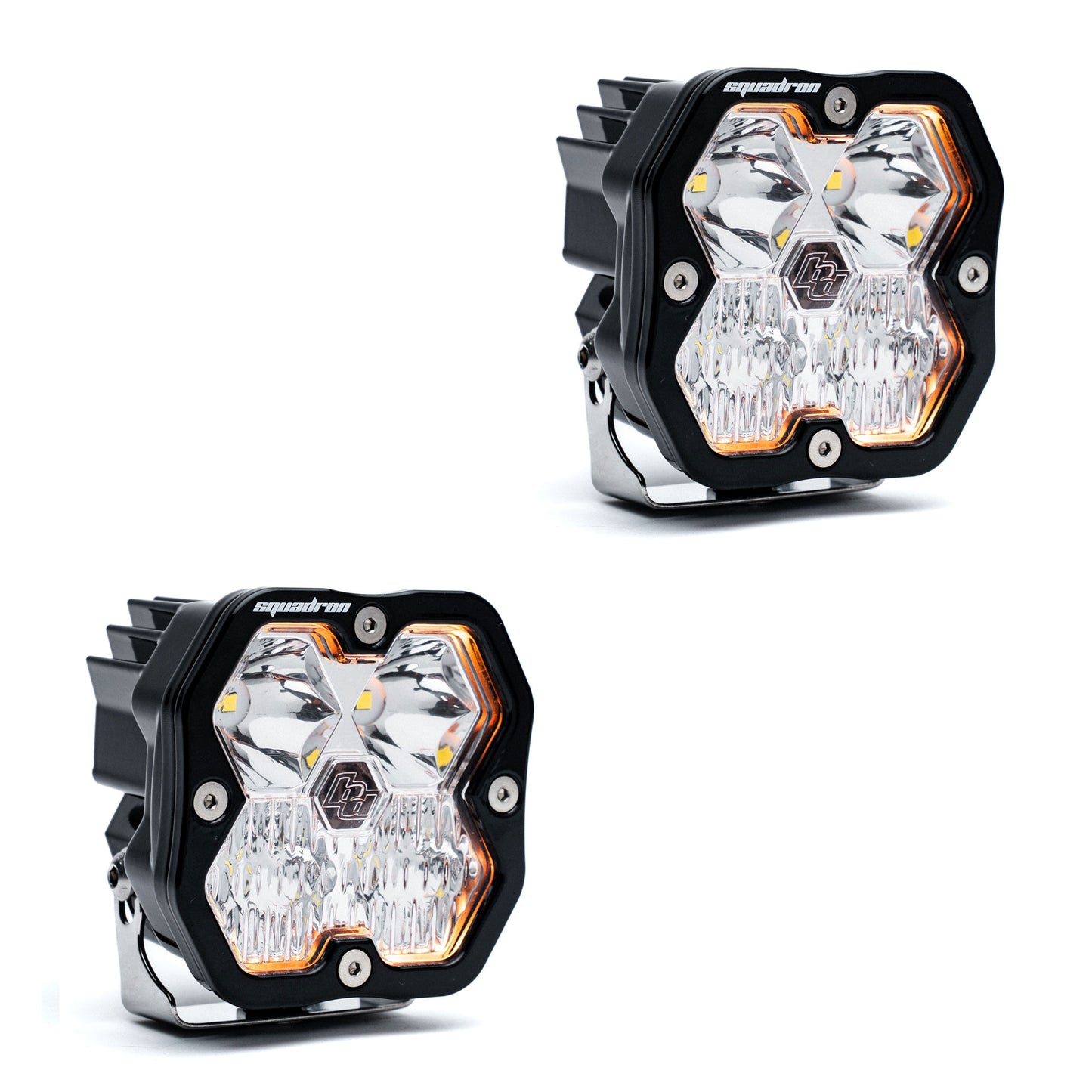 Squadron 2.0 Sport Black LED Auxiliary Light Pod Pair - Universal