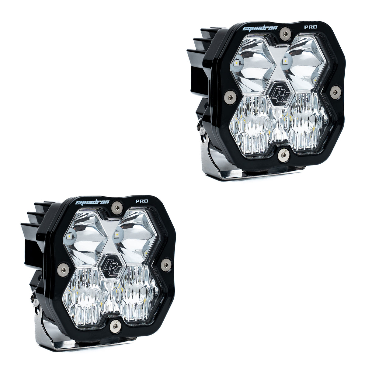 Baja Designs Squadron 2.0 Pro Black LED Auxiliary Light Pod Pair view 8