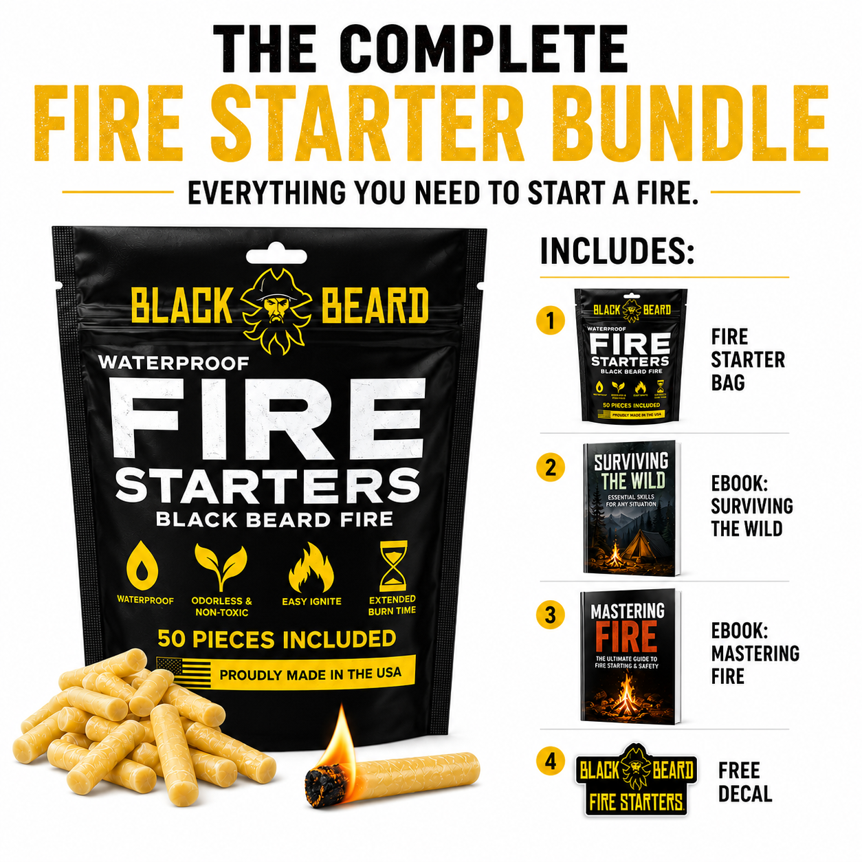 Fire Plugs - Fire Starter Tinder