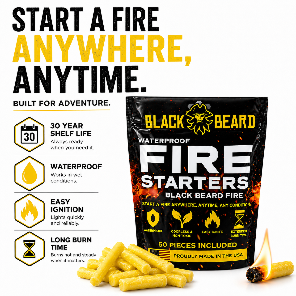 Fire Plugs - Fire Starter Tinder