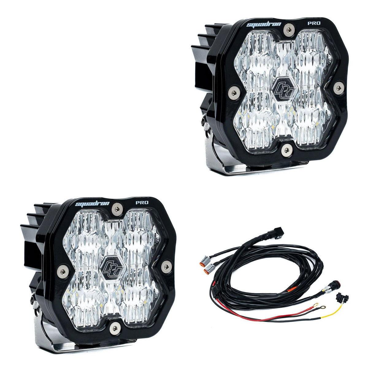 Baja Designs Squadron 2.0 Pro Black LED Auxiliary Light Pod Pair view 3