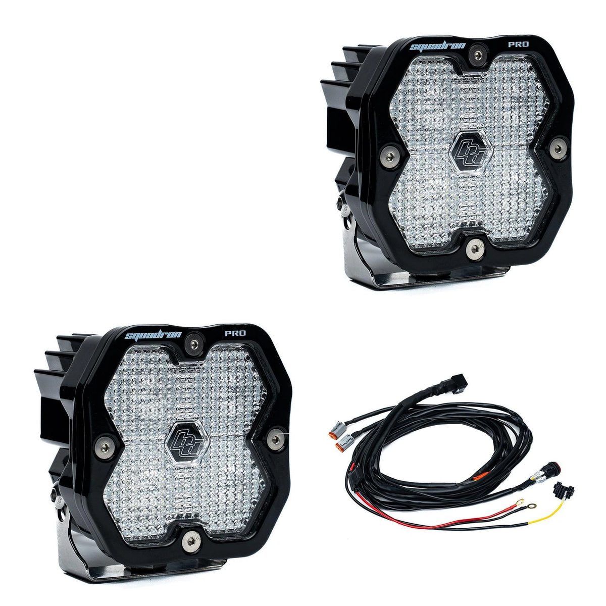 Baja Designs Squadron 2.0 Pro Black LED Auxiliary Light Pod Pair view 4
