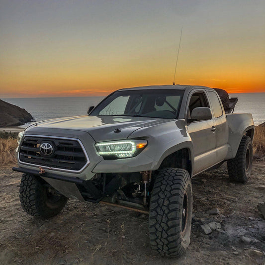 05-15 To 16 Toyota Tacoma Conversion Off Road Fiberglass Fenders and Hood