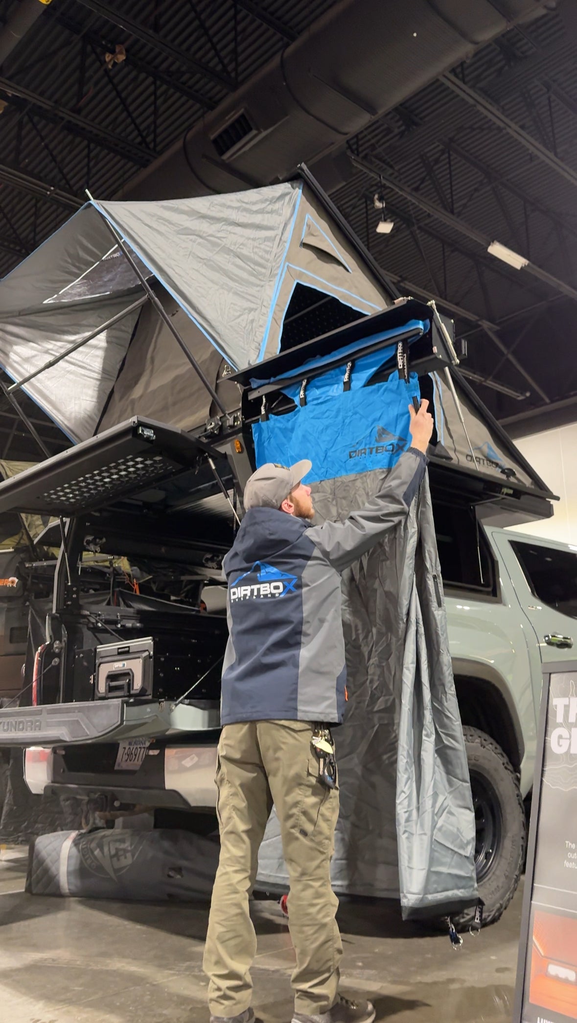 Hard Shell Overland Shower Awning with Changing Room