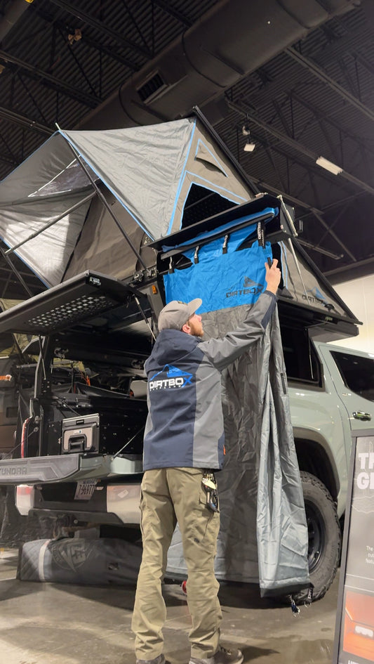 Hard Shell Overland Shower Awning with Changing Room