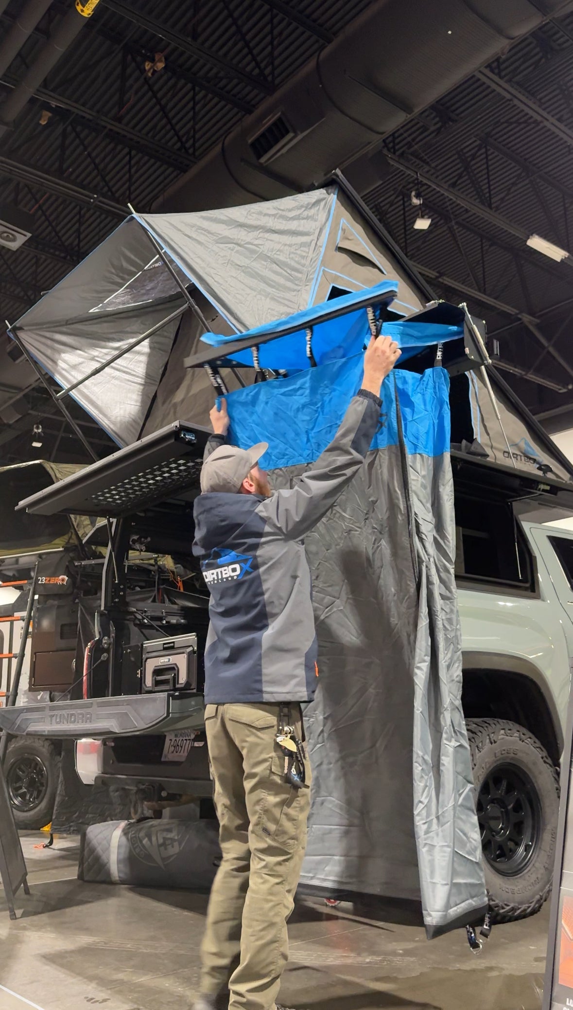 Hard Shell Overland Shower Awning with Changing Room