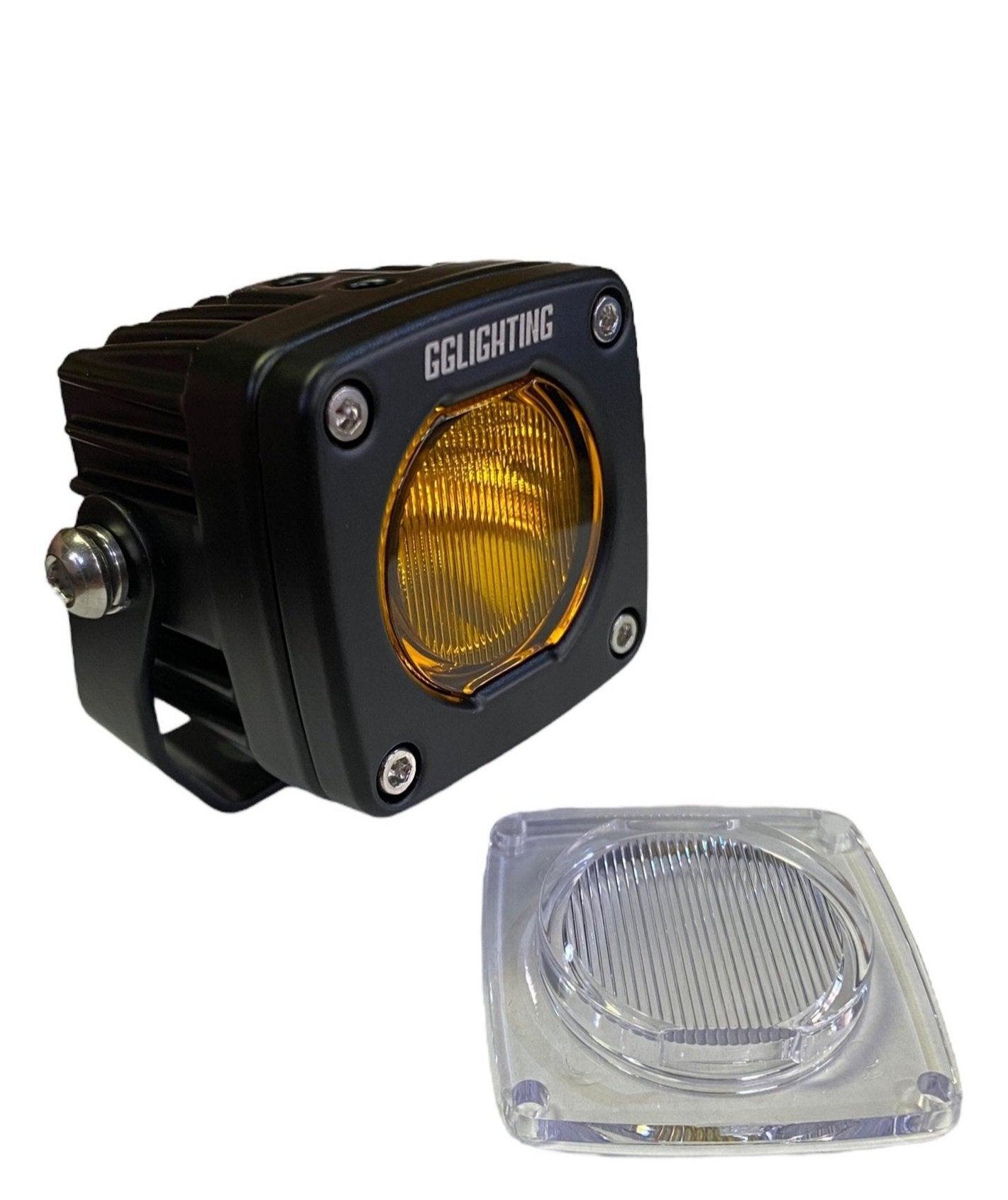 GP5 Single LED Pod Light Amber + Free Clear Lens