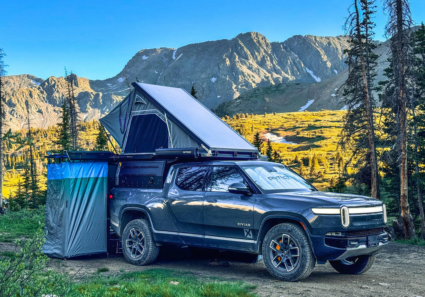 Dirtbox Canopy Camper – Modular Truck Camper Shell / Topper for Mid-Size & Full-Size Trucks (Tacoma, Tundra, F-150, Quatermaster, Ram, Silverado)