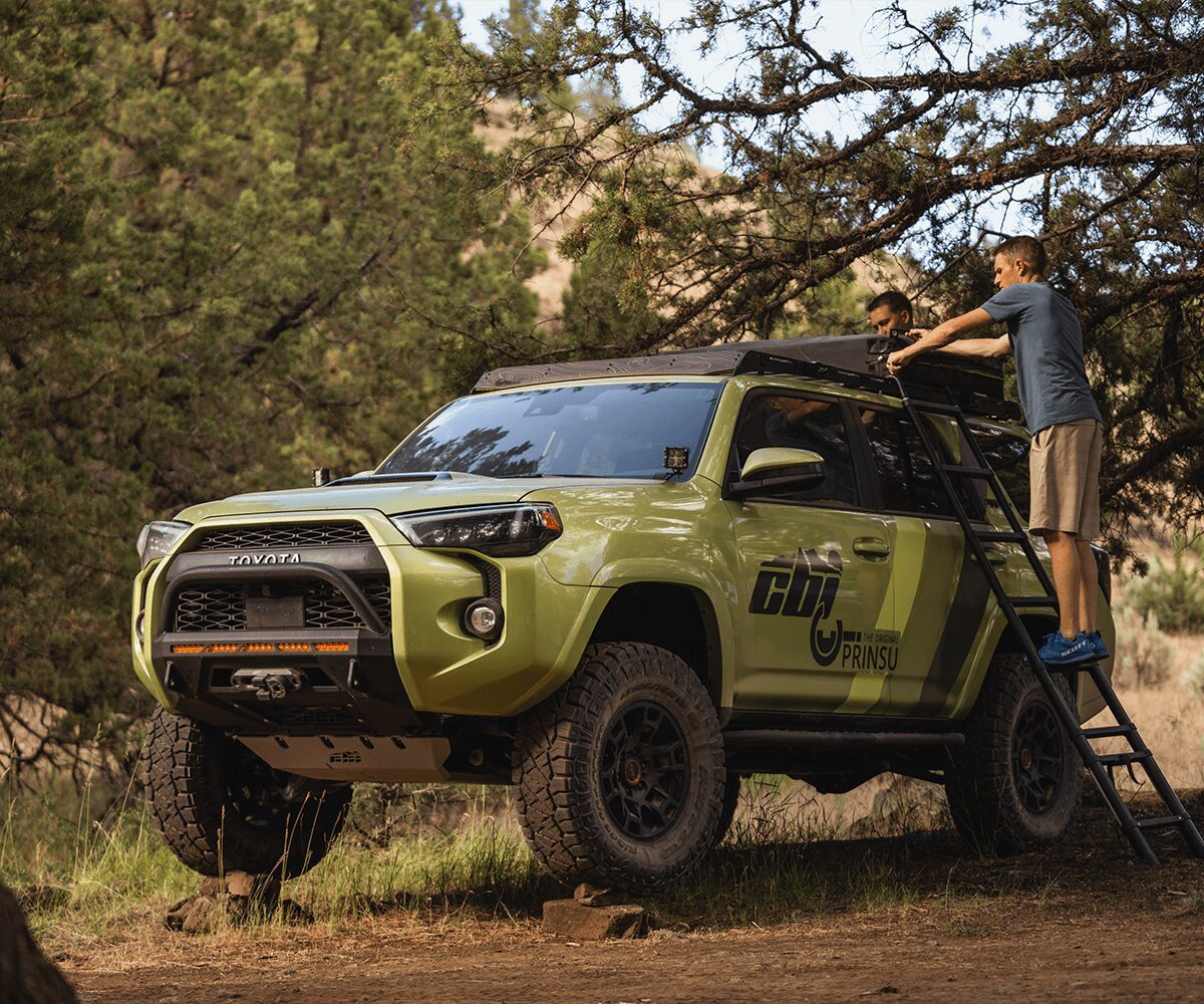 5th Gen Toyota 4Runner Prinsu Roof Rack Full Non-Drill 2010-2024 Toyota 4Runner view 6
