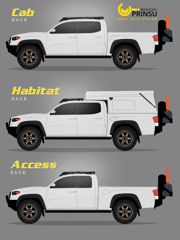 Toyota Tacoma Prinsu Access Rack 2005-2022 Toyota Tacoma view 6