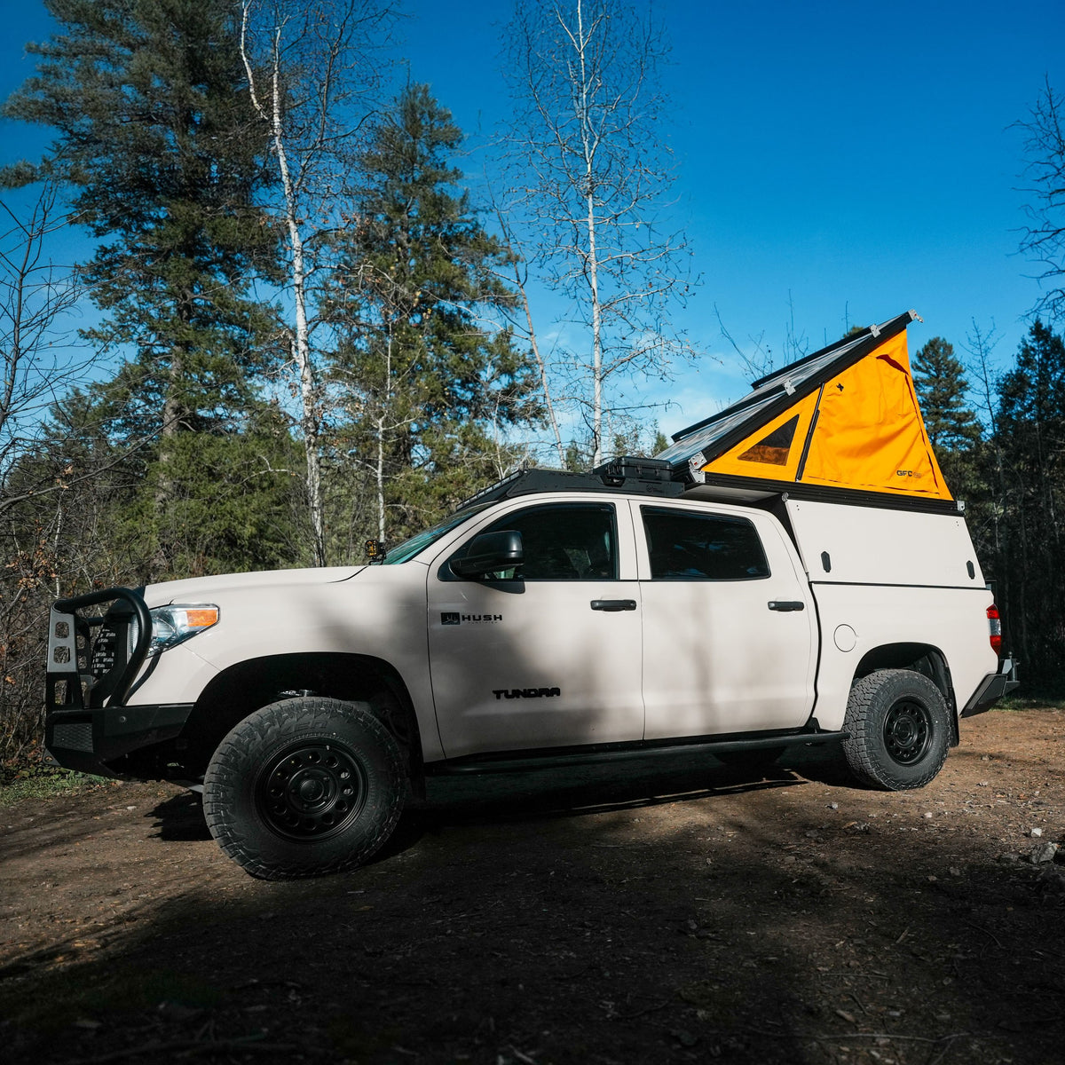 Toyota Tundra 2nd Gen CrewMax Prinsu Camper Pro Roof Rack 2007-2021 Toyota Tundra view 2