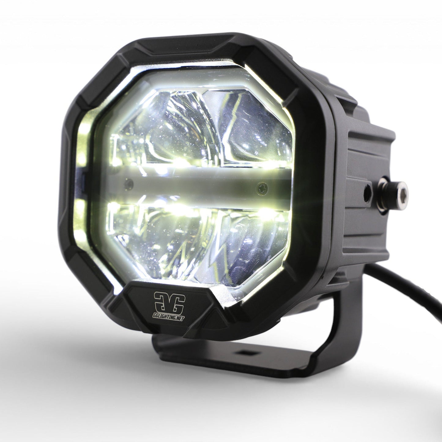 U-Con Interlocking Off Road LED Pod With Amber or White DRL Running Light
