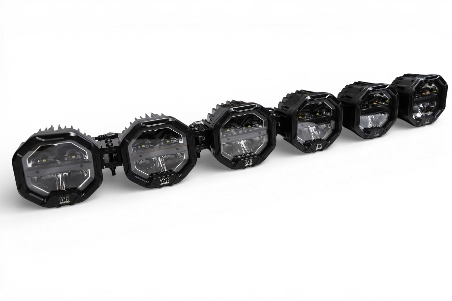 6 Light U-Con Interlocking Off Road LED Pod With Amber or White DRL Running Light