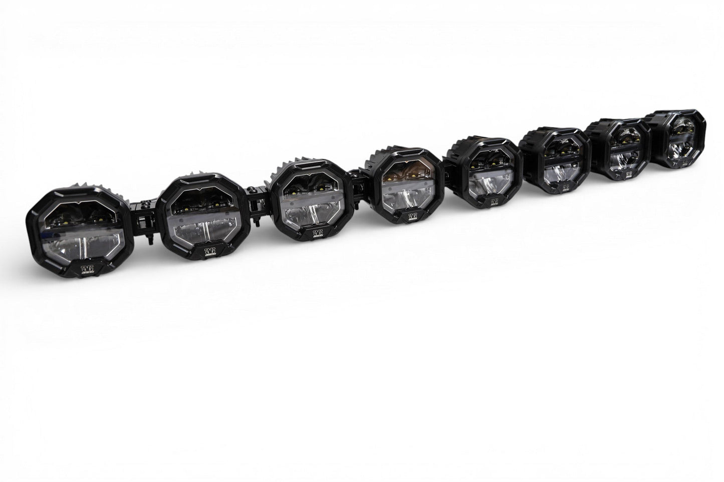 8 Light U-Con Interlocking Off Road LED Pod With Amber or White DRL Running Light