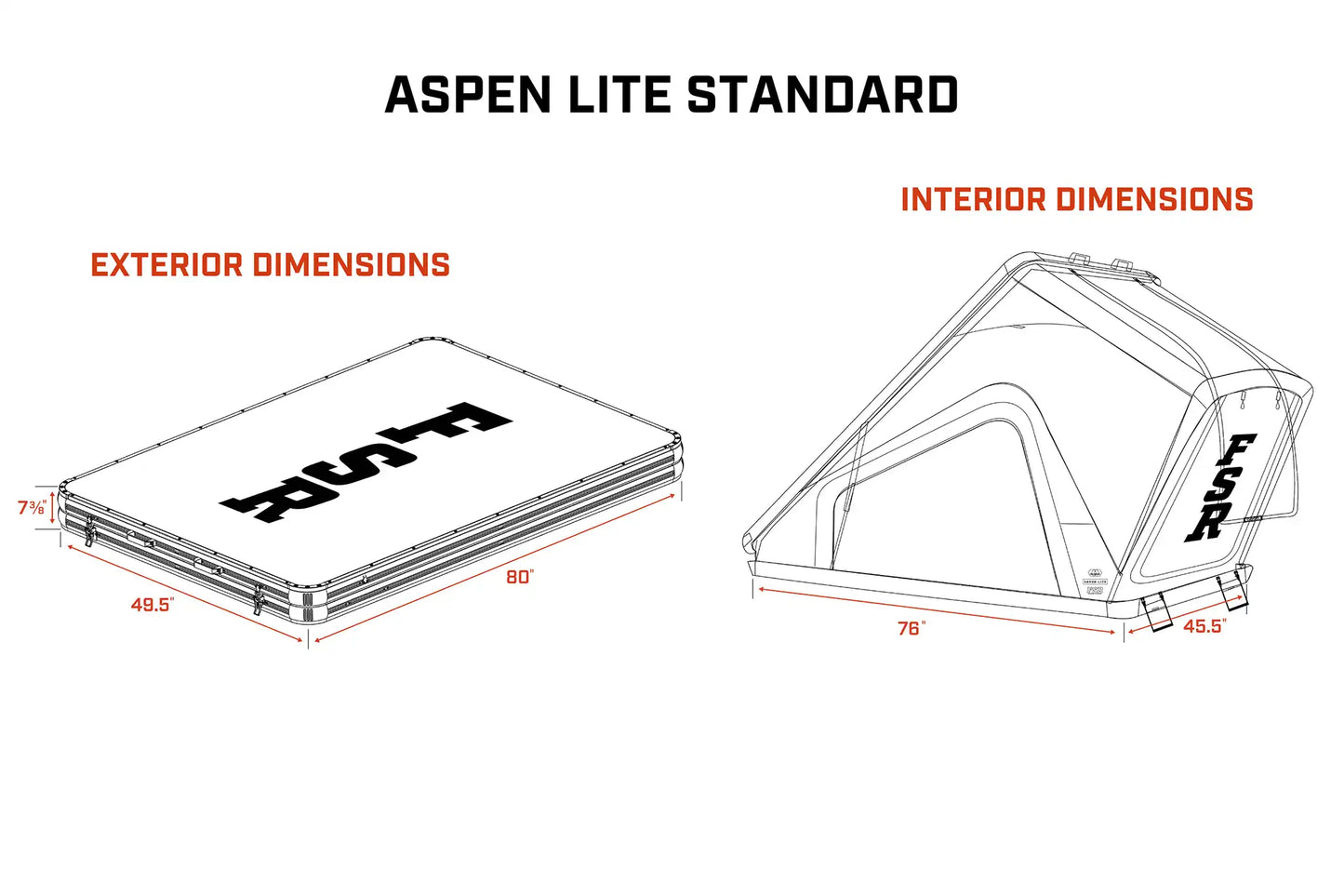 Free Spirit Recreation Aspen Lite Standard - Rooftop Tent