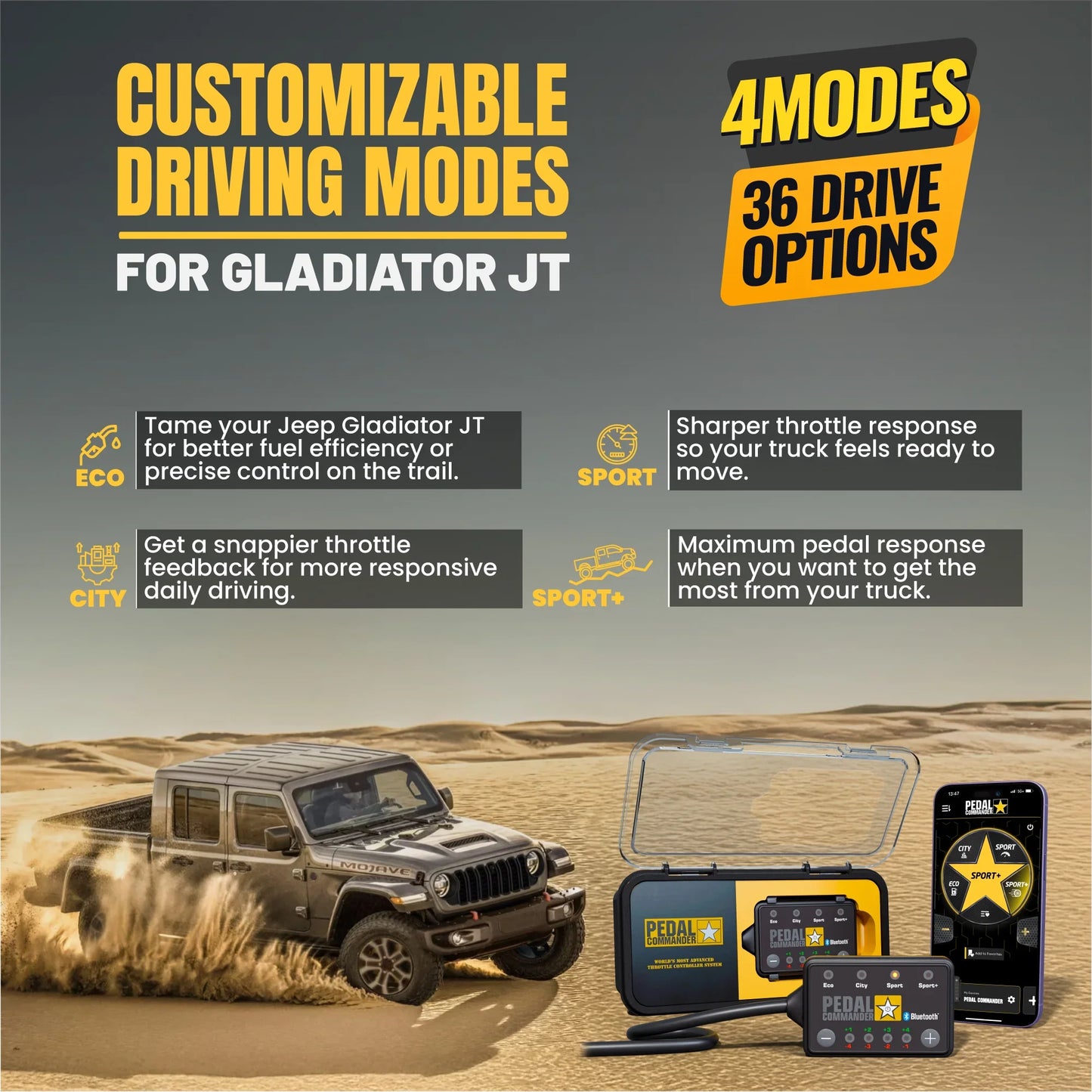 Pedal Commander for Jeep Gladiator