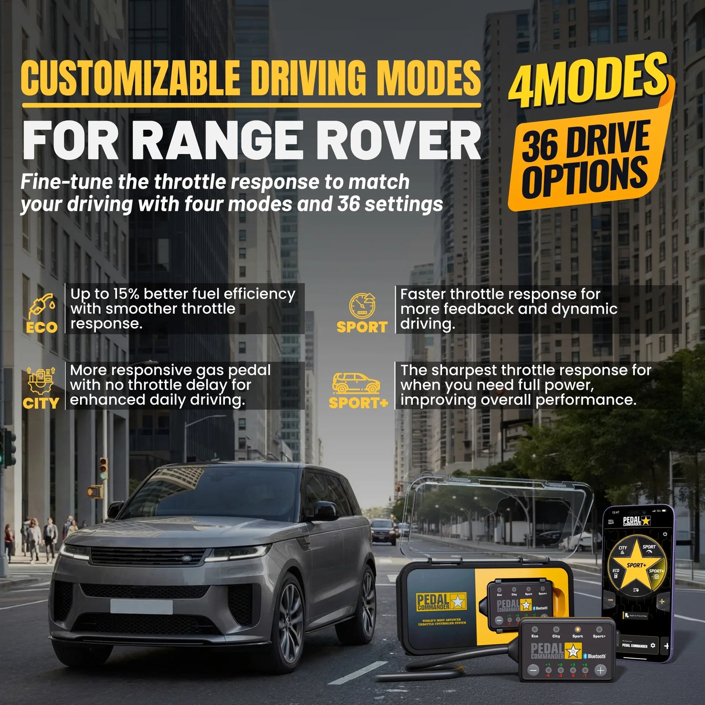 Pedal Commander for Land Rover Range Rover Sport