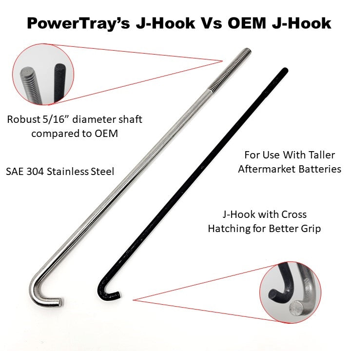 Stainless Steel 5/16" J-Hooks For Toyota Vehicles
