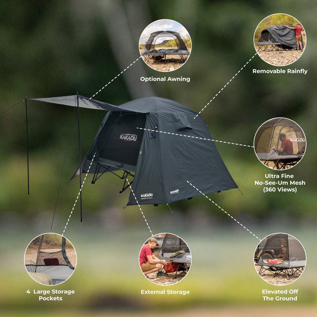 BlockOut® Cot Tent 2P